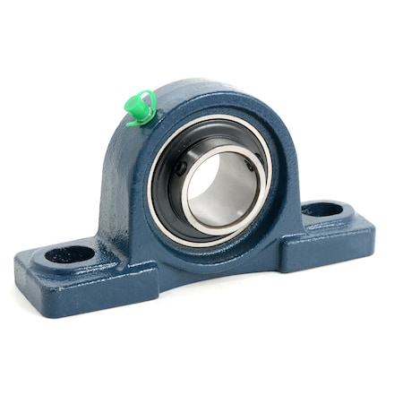 TRITAN Pillow Block Unit, Wide Inner Ring Insrt, Set Scrw, 90mm Bore, 4 Bore Center H, 10.3125-in. BH to BH UCP218-90MM